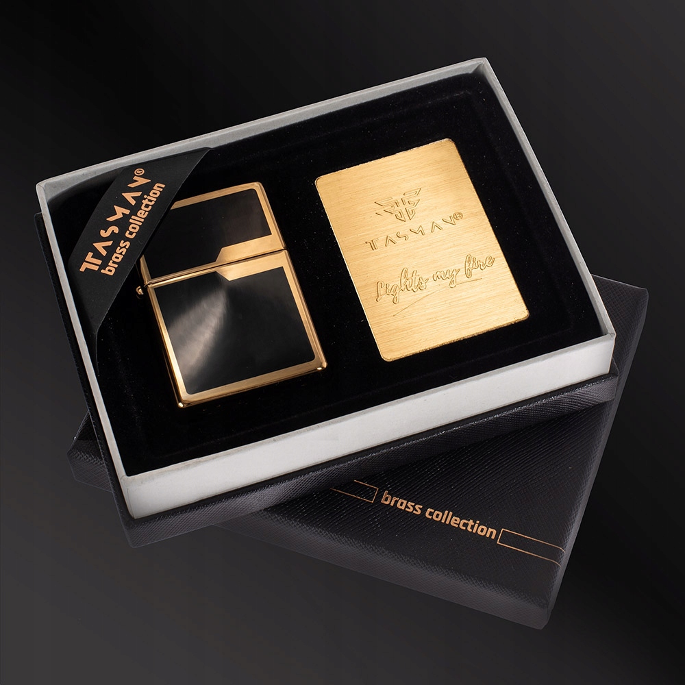 Zapalniczka GRAWER benzynowa w pudełku na prezent TASMAN upominek benzyna Model ZAPALNICZKA