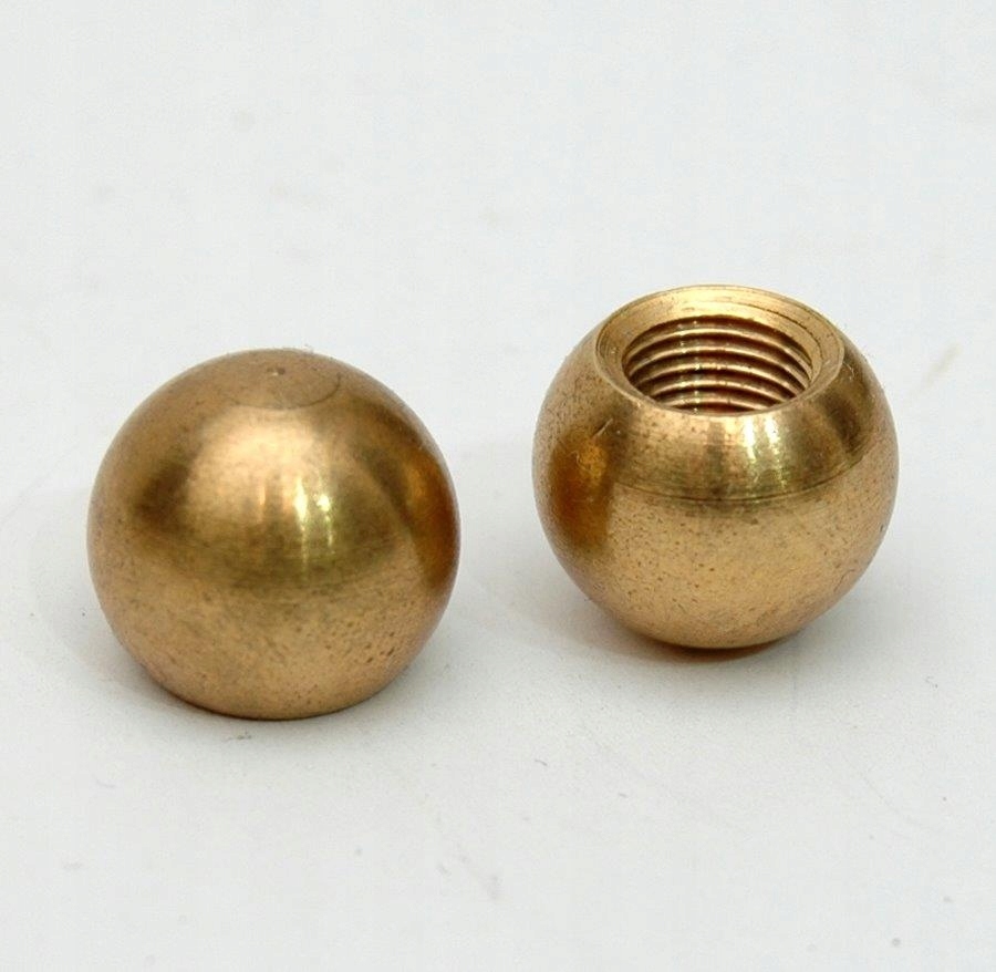 

2x kulka mosiężna 18mm z gwintem M10x1 nakrętka ko