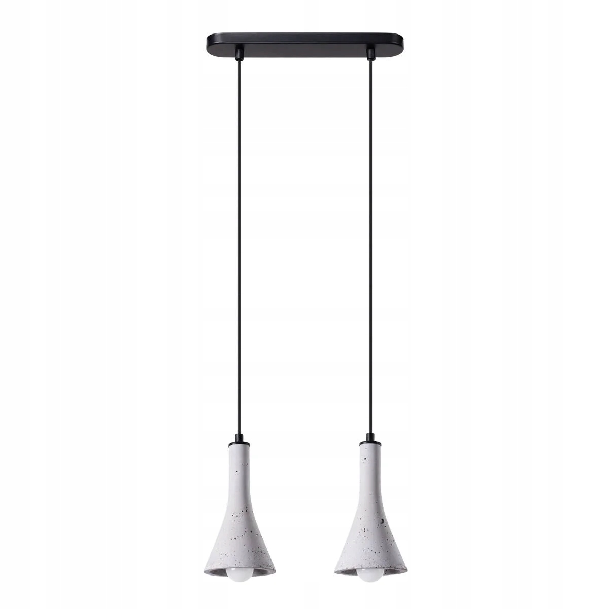 Dvojitá závesná lampa, sivá, betónová, nad stôl, ostrovček, bar, do jedálne, Sollux