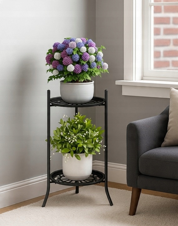 KWIETNIK NA KWIATY STOJAK METALOWY STOJĄCY LOFT ROŚLINY REGAŁ 50 CM Kod producenta KWIETNIK7