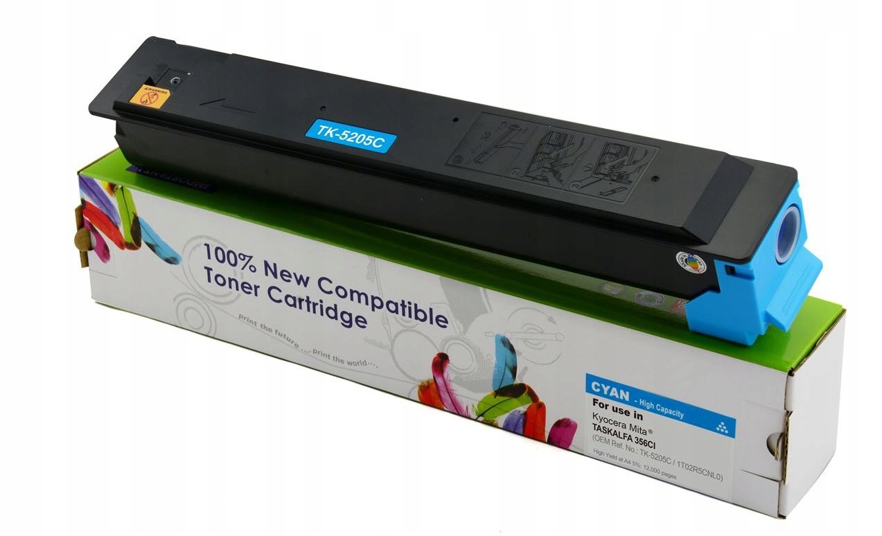 Toner Cartridge Web Cyan Kyocera TK5205 náhrada TK-5205C
