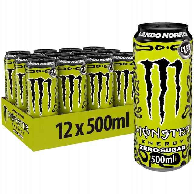 Monster Lando Norris 500ml balení 12 kusů