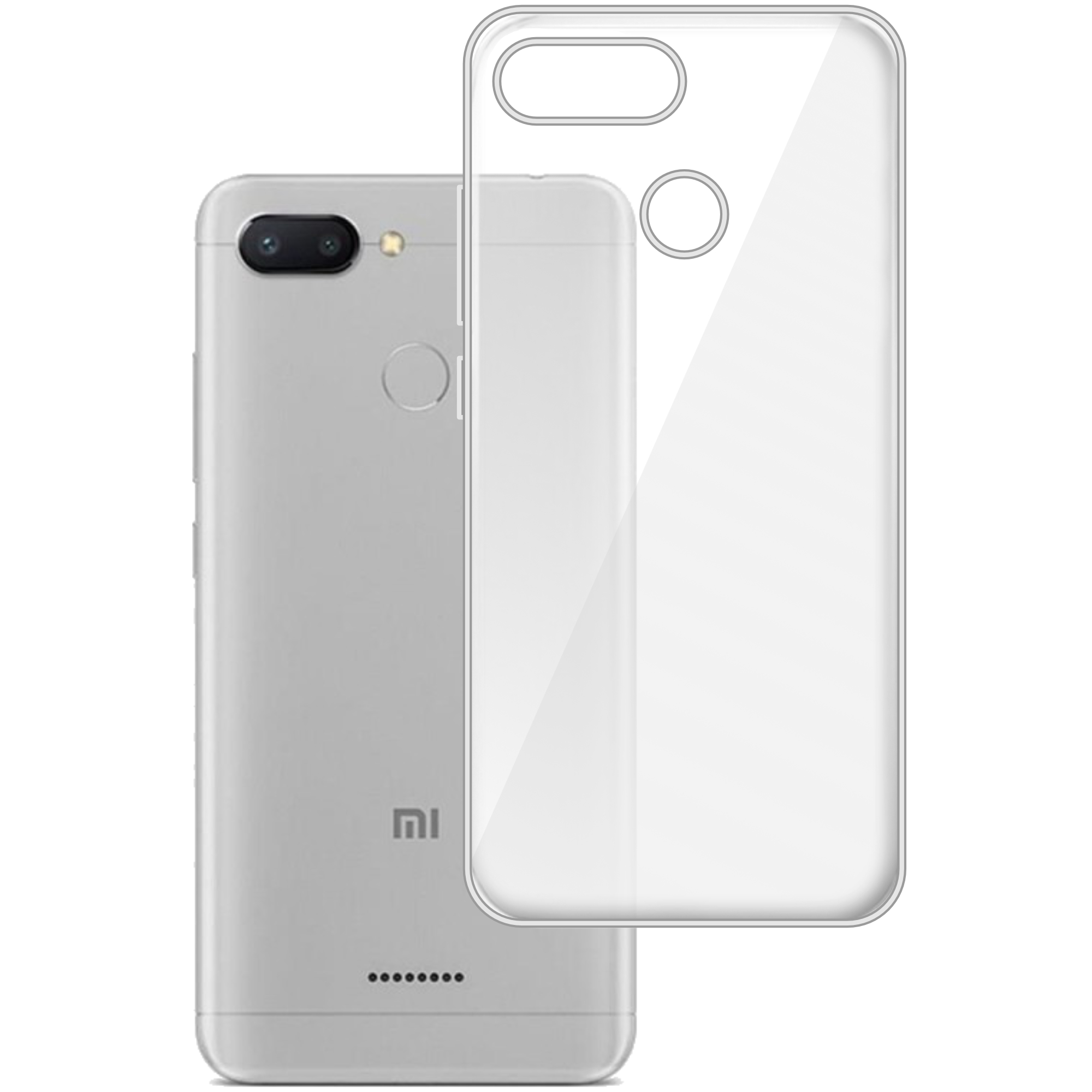 

Etui do Xiaomi Redmi 6 gumowe Slim Clear View