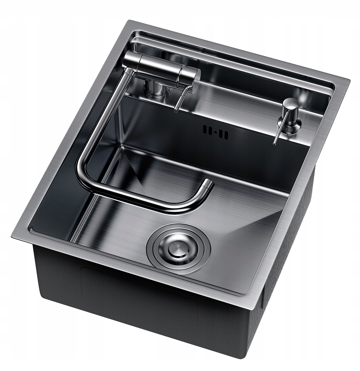 Drez Uzamykateľný, Oceľový, Kryt Kohútika, Dávkovač ERI40, Čierny, Metalický