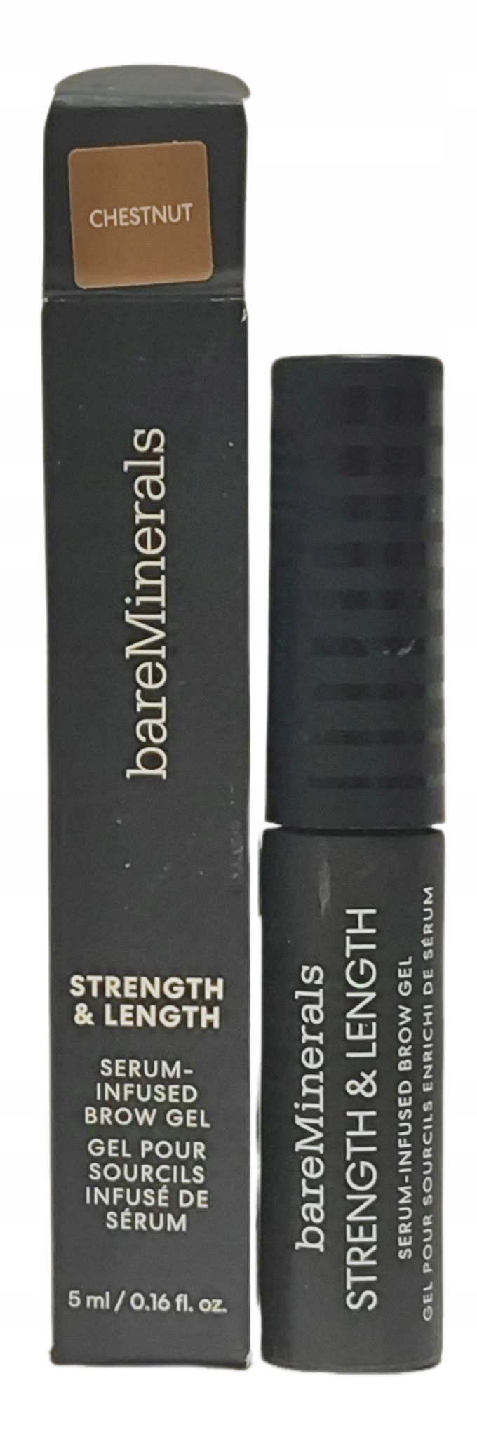 bareMinerals Strength & Length Gel na obočí Reformulace Odstín Chesnut 5 ml