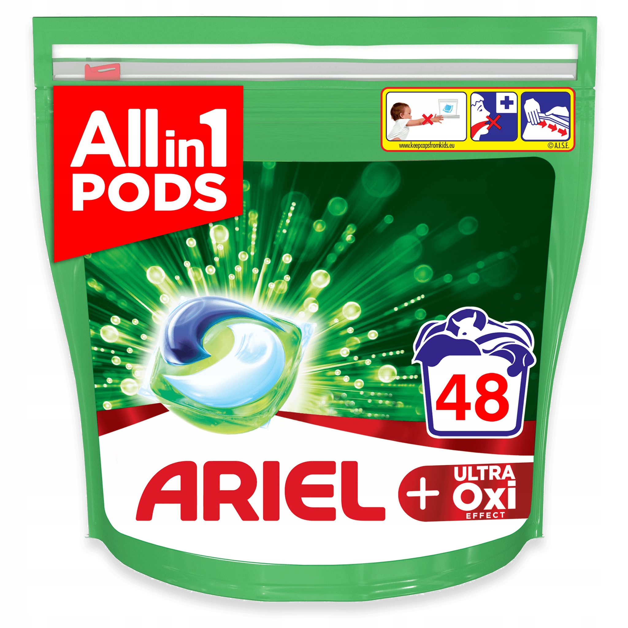 Ariel Ultra Oxi All In One Kapsułki 48szt 14054632640 Allegro.pl