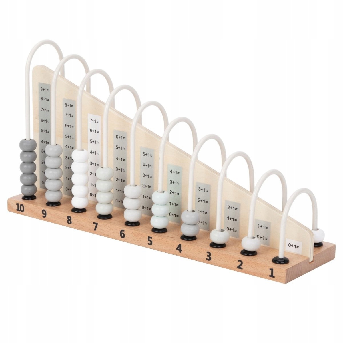 Drewniane liczydło - Montessori, nauka liczenia Kod producenta MAM100 COUNT SHELF