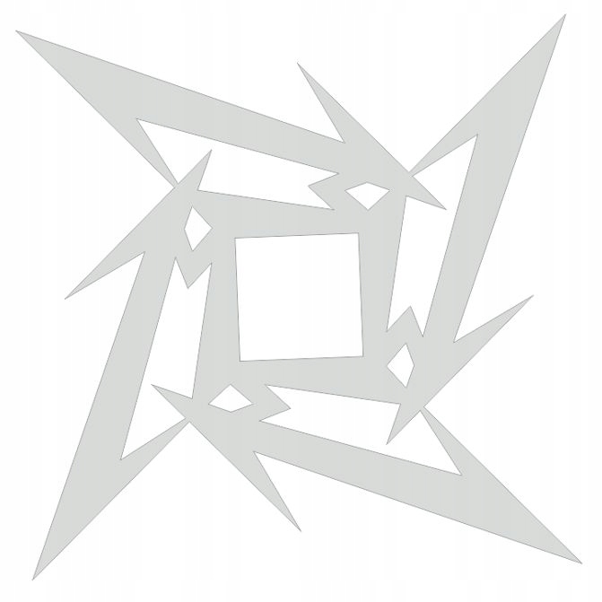 Naklejka ODBLASK logo MetallicA Rock metal 12cm