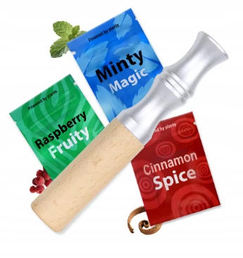 AroPuff difuzér esenciálních olejů inhalátor odvykání hoření světlý kov