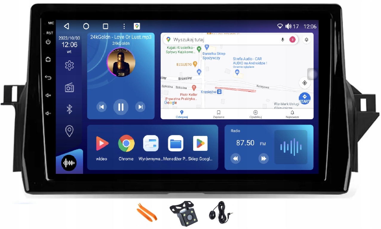 Rádio Android Navigácia VQ230 Qled Carplay Toyota Camry 8 VIII XV70 20-21