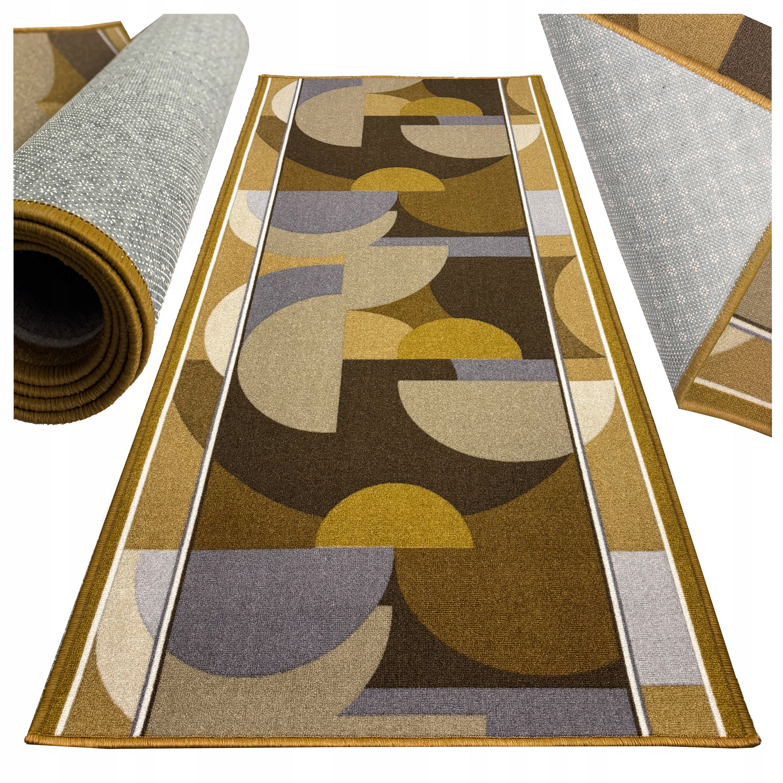 Koberec Běhoun Koberec Protiskluzový Do Kuchyně Předsíně Kameleon Beige 80X250 CM