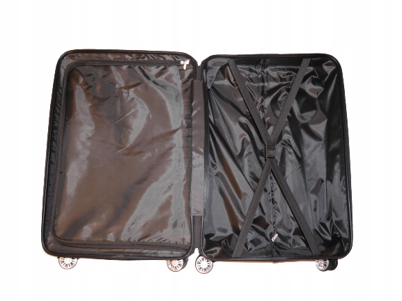 XXL WALIZKA DUŻA NA 4 KÓŁKACH PODRÓŻNA CZERWONA Z ABS BAGAŻ SAMOLOTOWY Szerokość (dłuższy bok) 41 cm