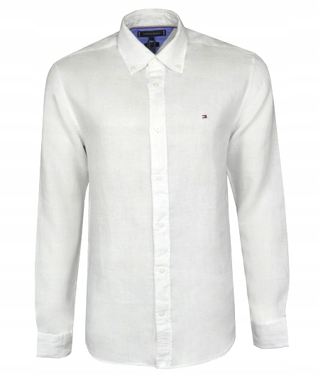 Tommy Hilfiger pánská lněná košile, bílá, XL