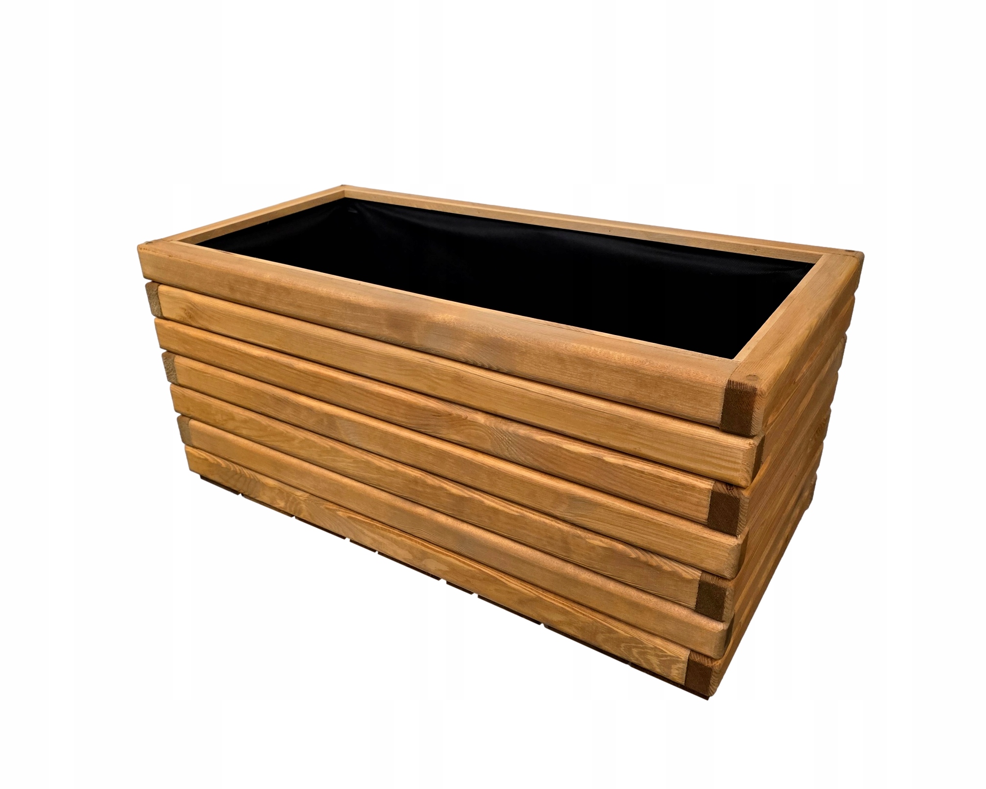 Drevený záhradný kvetináč veľký impregnovaný 80/40/40 cm Pinia