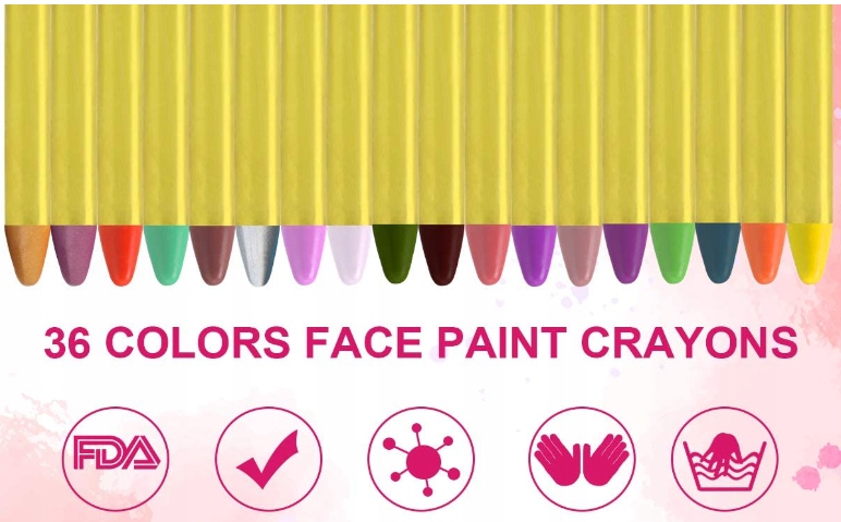 ZESTAW DO MAKIJAŻU DLA DZIECI KREDKI - 36 KOLORÓW EAN (GTIN) 6973009410368