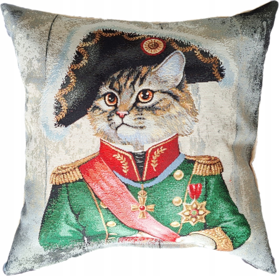

Poszewka Ozdobna Gobelinowa 45x45 cm Kot Napoleon