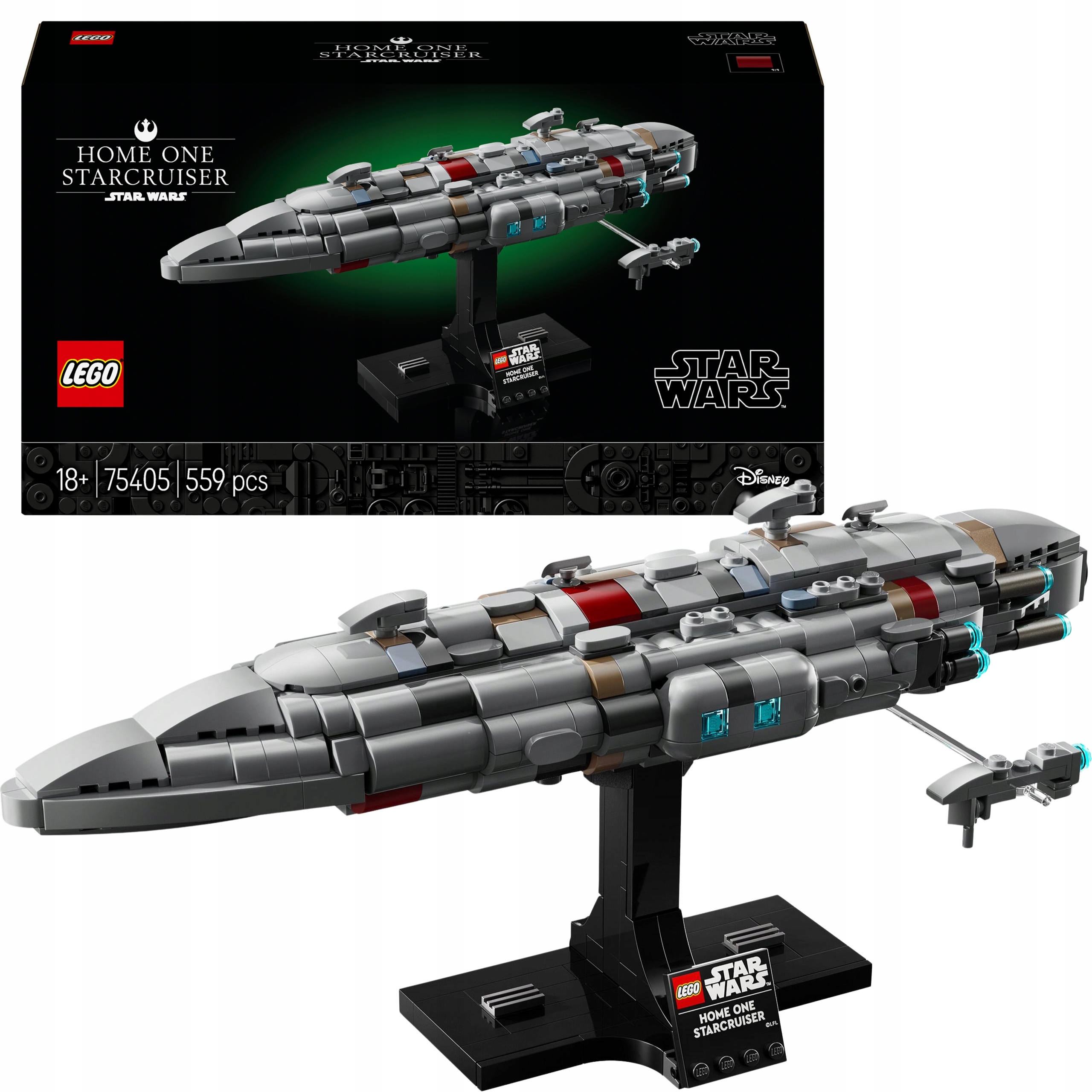 Lego Star Wars Zestaw Klocków Figurka Krążownik Home One Premium