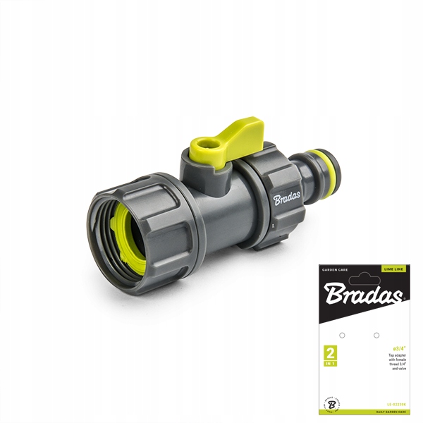 

Przyłącze Z Zaworem Gw 3/4''NA Kran Złączka Bradas