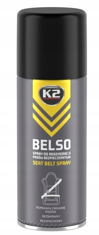 K2 Belso Spray Do Regeneracji Pasów bezpieczeństwa smar ułatwia zwijanie