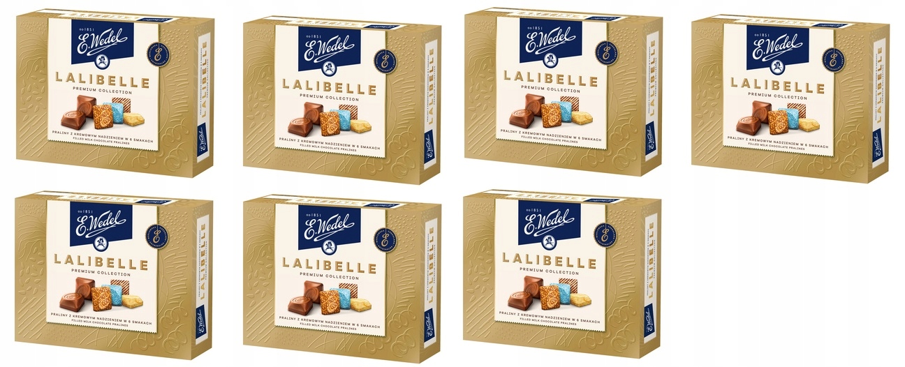 7x 238g Wedel Lalibelle Premium praliny bombonierka Karton