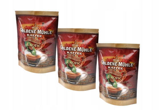 Levně 3x Instantní káva Goldene Muhle Kaffee Exotic Club 500 g Akce