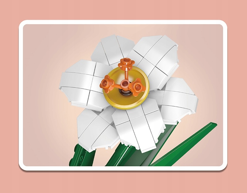 NARCYZ SZTUCZNE KWIATY KLOCKI KONSTRUKCYJNE MOULD KING KWIATEK DO WAZONU Kod producenta 6972316268839