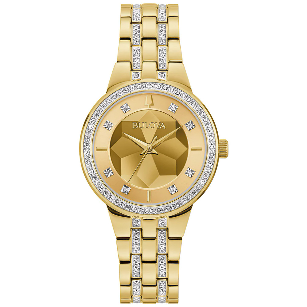 Dámské hodinky Bulova 97L176 Zirkony zlaté