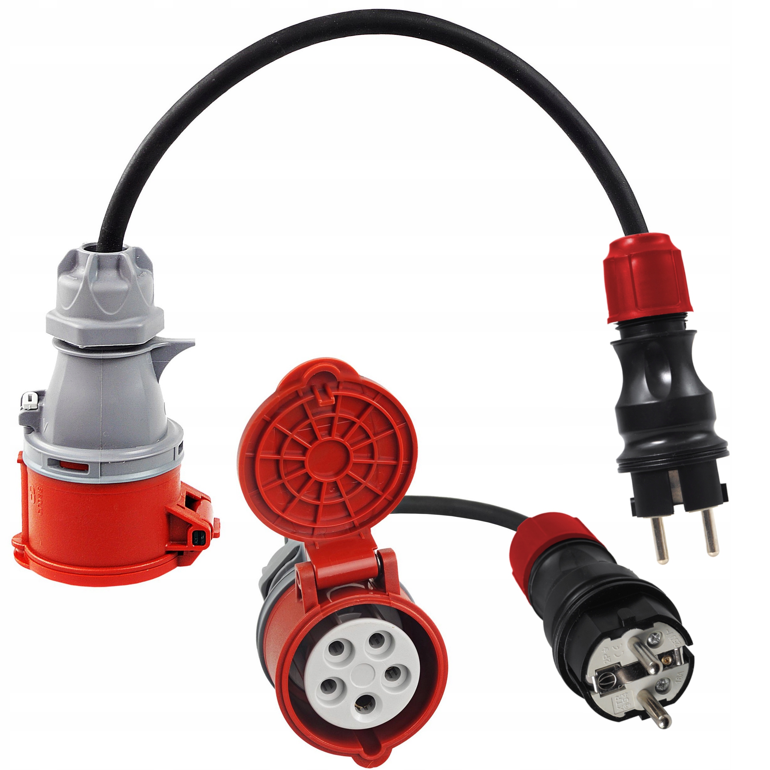 Adapter Siłowy Redukcja Przejściówka 230V Cee 32A Kabel 3X2,5 Elektryk Ev