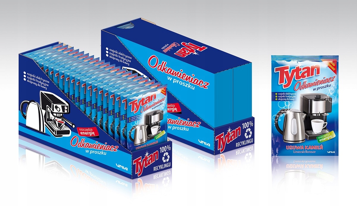 TYTAN ODKAMIENIACZ W PROSZKU - CZAJNIK, EKSPRES Pojemność 0.04 l