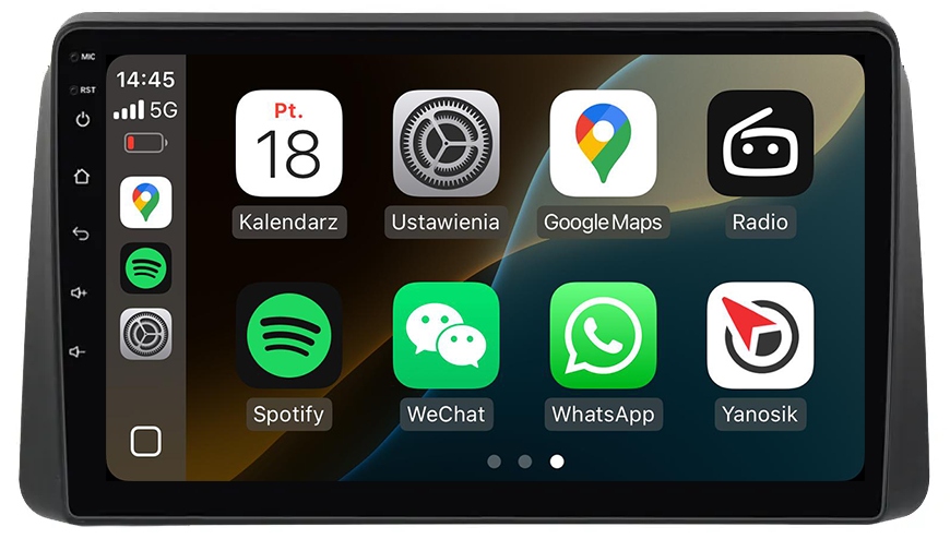 Chrysler Town Country Dodge Grand Caravan Android Carplay Radio Nawigacja