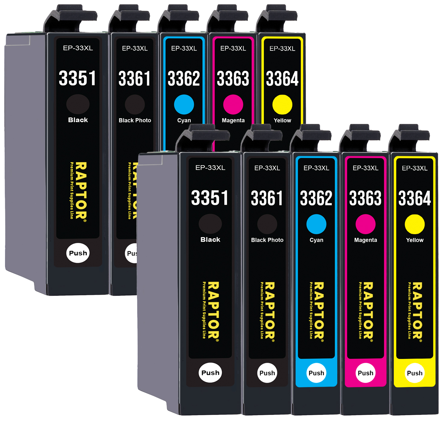 

10x Tusz Do Epson T3351 33XL XP7100 XP830 XP900