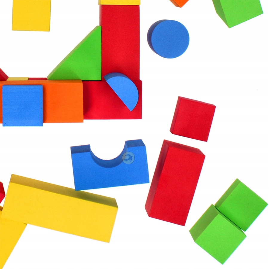 KLOCKI PIANKOWE PIANKA 46 ELEMENTÓW BAM BAM WIEK 18m+ INTENSYWNE KOLORY Wysokość produktu 31.2 cm