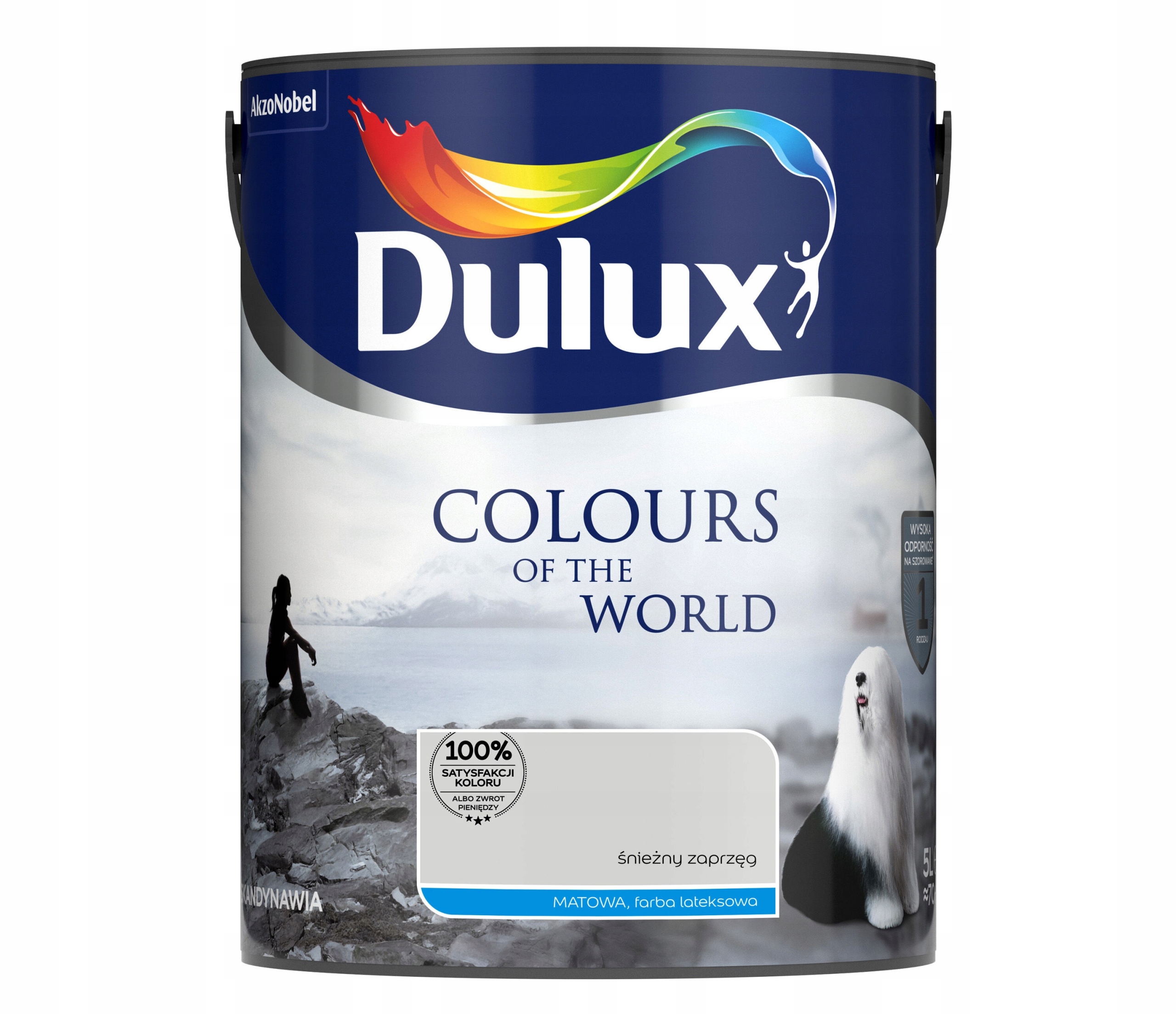 Dulux Barvy světa barva na stěnu Sněhový spřežení mat 5L