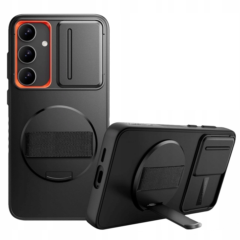 Pancéřové Pouzdro Suritch pro Galaxy S24 kryt, stojánek, ochrana fotoaparátu, pouzdro