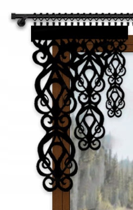 

Panel Narożny Dekor Pionowy Firana Ażur Ozdoba