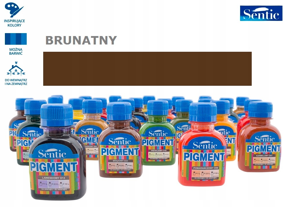 

Pigment Do Farb Emalii Emulsji 80 ml Brunatny