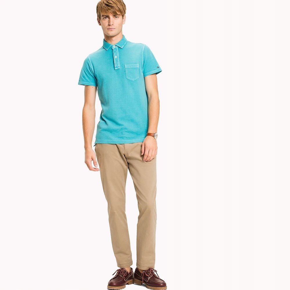 Tommy Hilfiger Tyrkysová Polokošile (M)