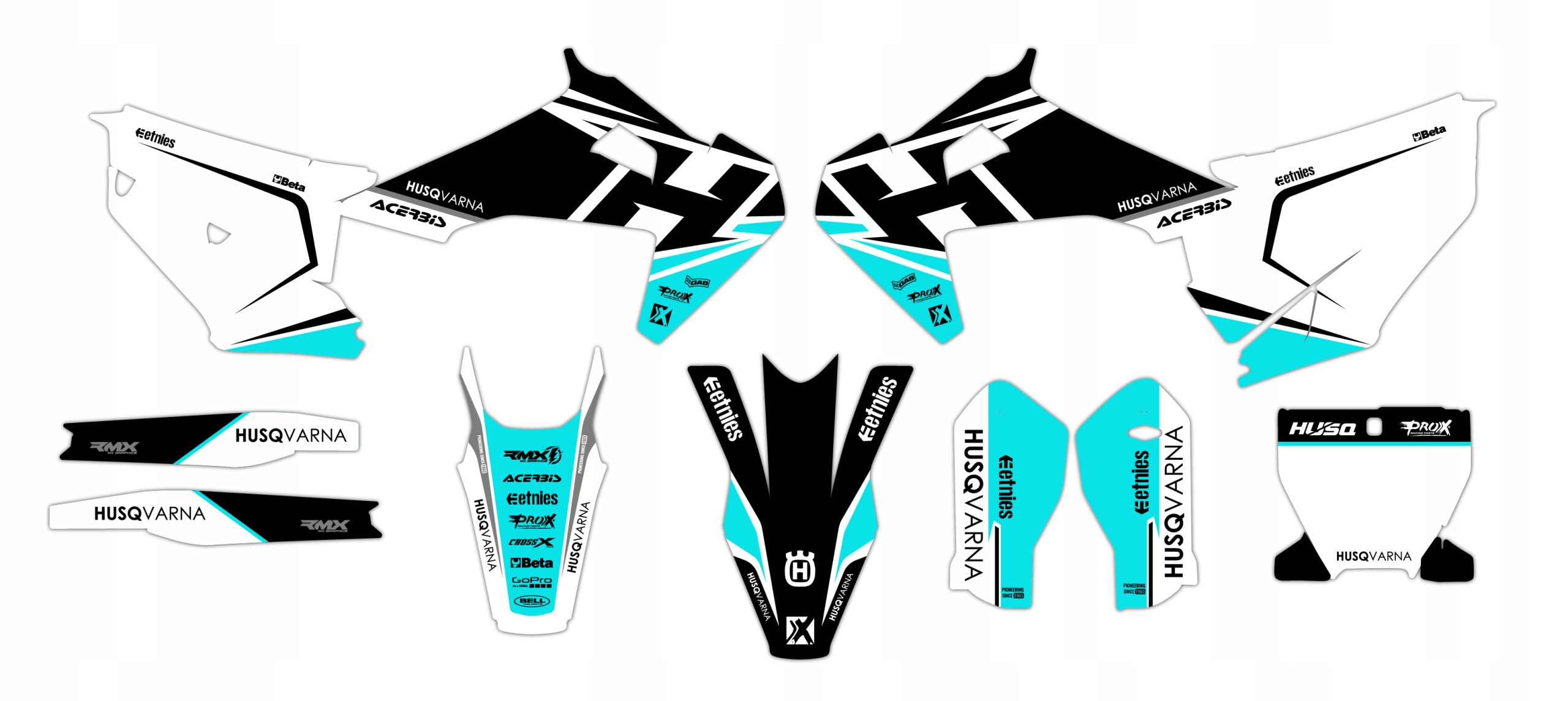 Dýha nálepky na motor Husqvarna Tc Fc 19-22