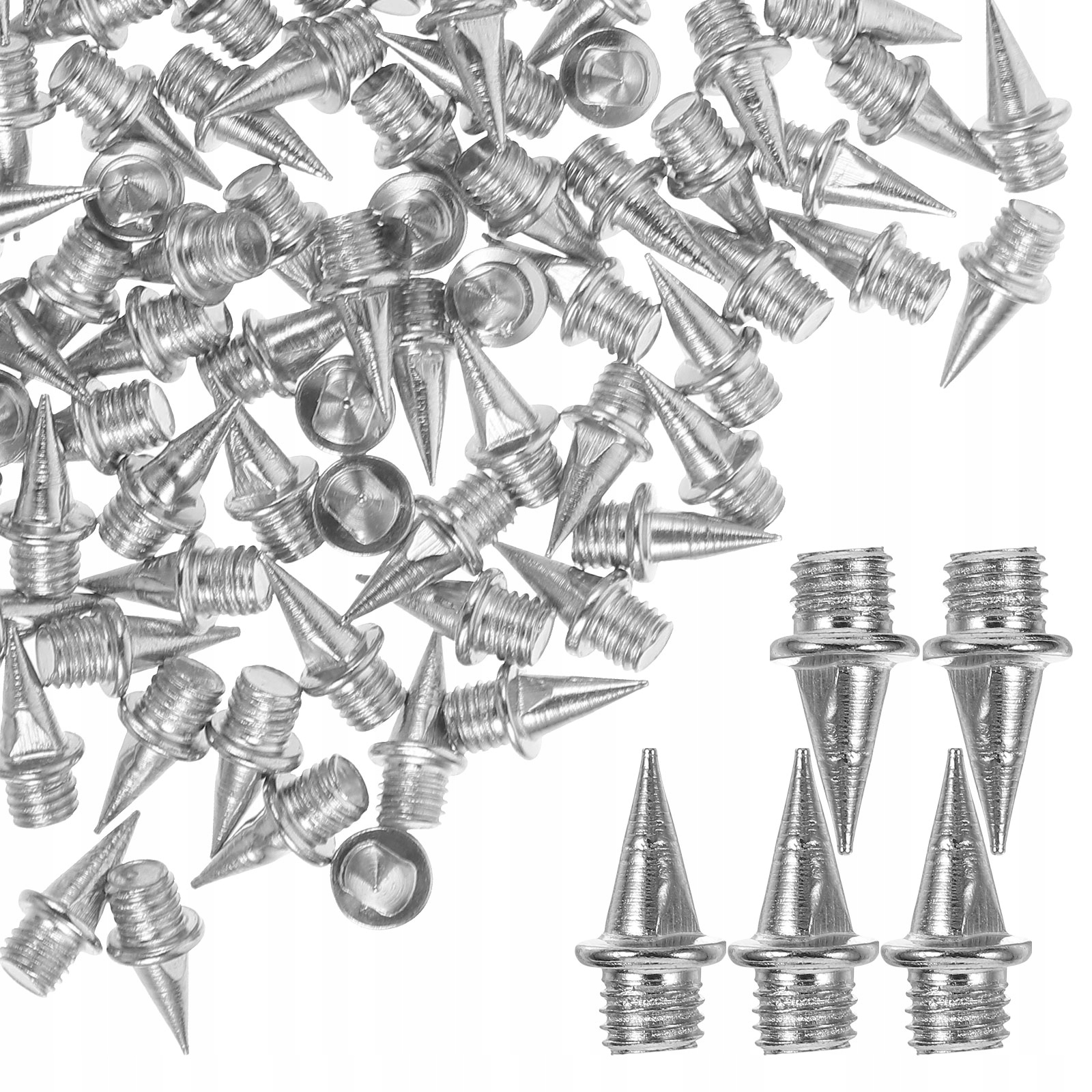 110Pcs Metal Cone Track Spikes Anti-Skid for Outdoor Running Shoes