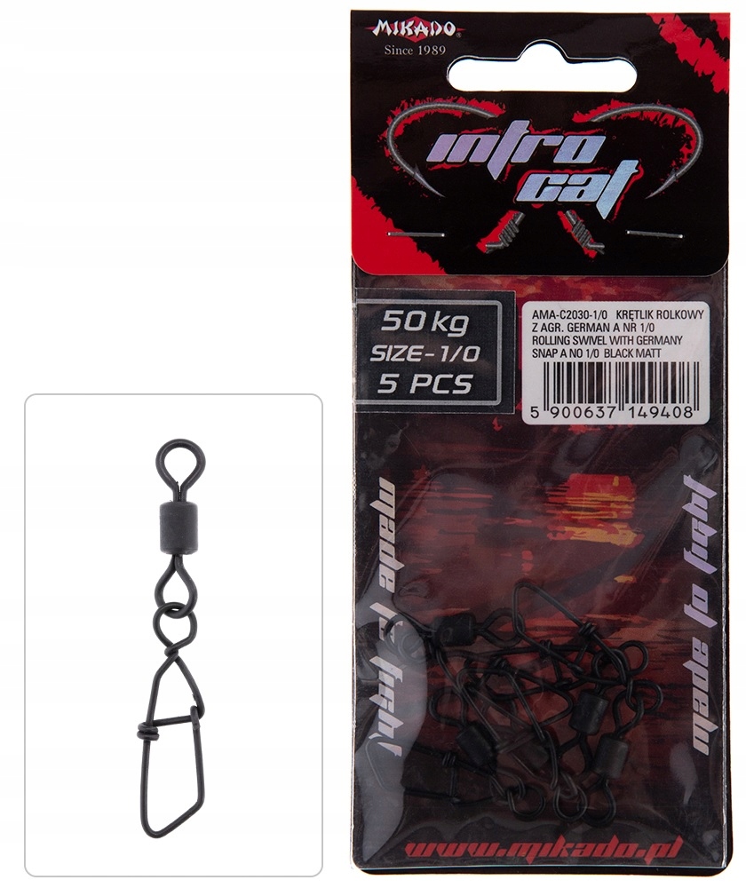 

Mikado Krętlik Sumowy Z Agrafką 50 Kg 5 Szt