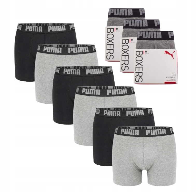 Pánské boxerky slipy Puma basic Bavlna Balení 6 Kusů XL