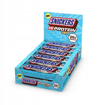 Snickers Hi Protein Bar 12x55g Proteinová Tyčinka Proteinová Čokoláda Crisp