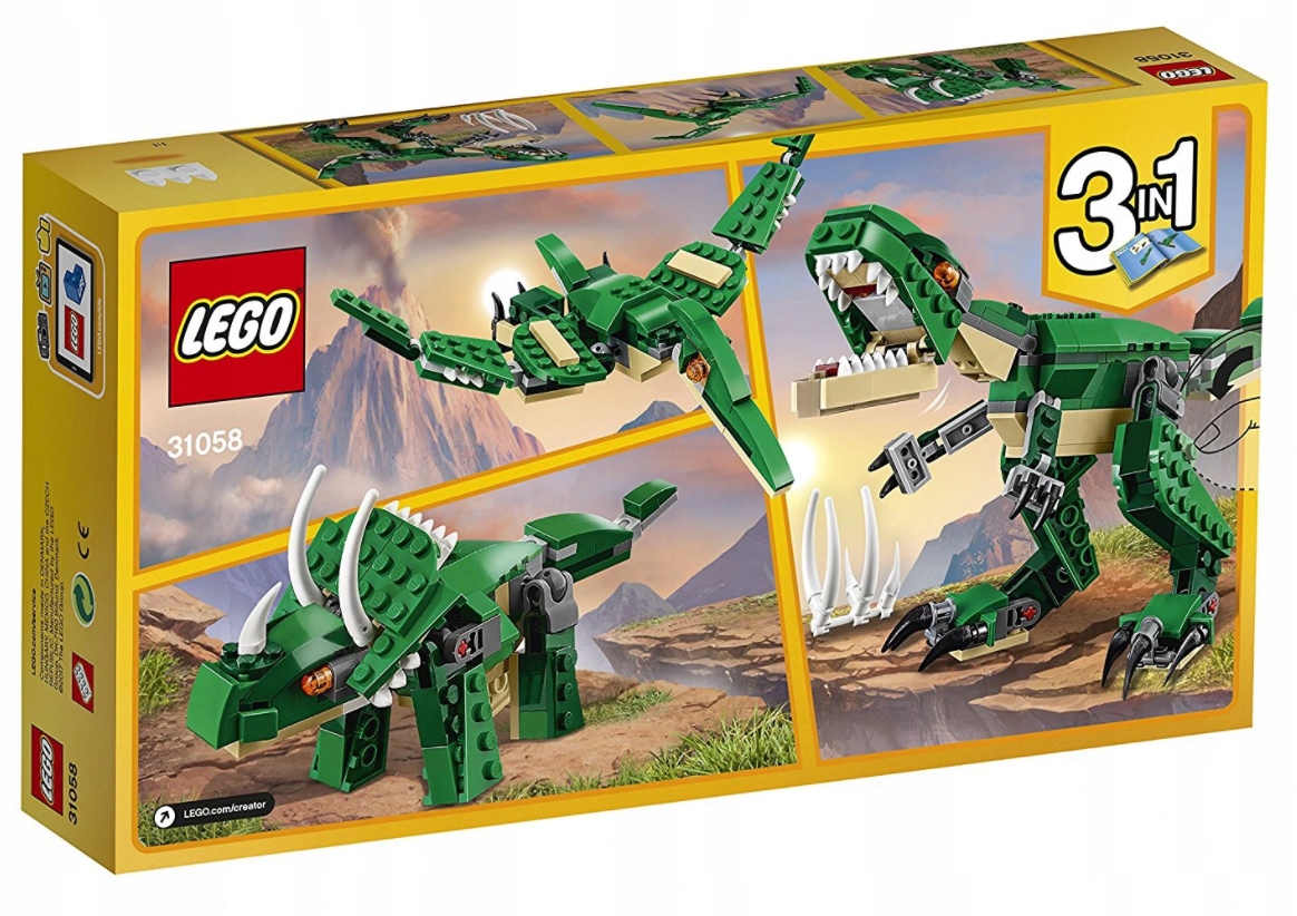 LEGO Creator 31058 Potężne Dinozaury T-Rex 3w1 Marka LEGO