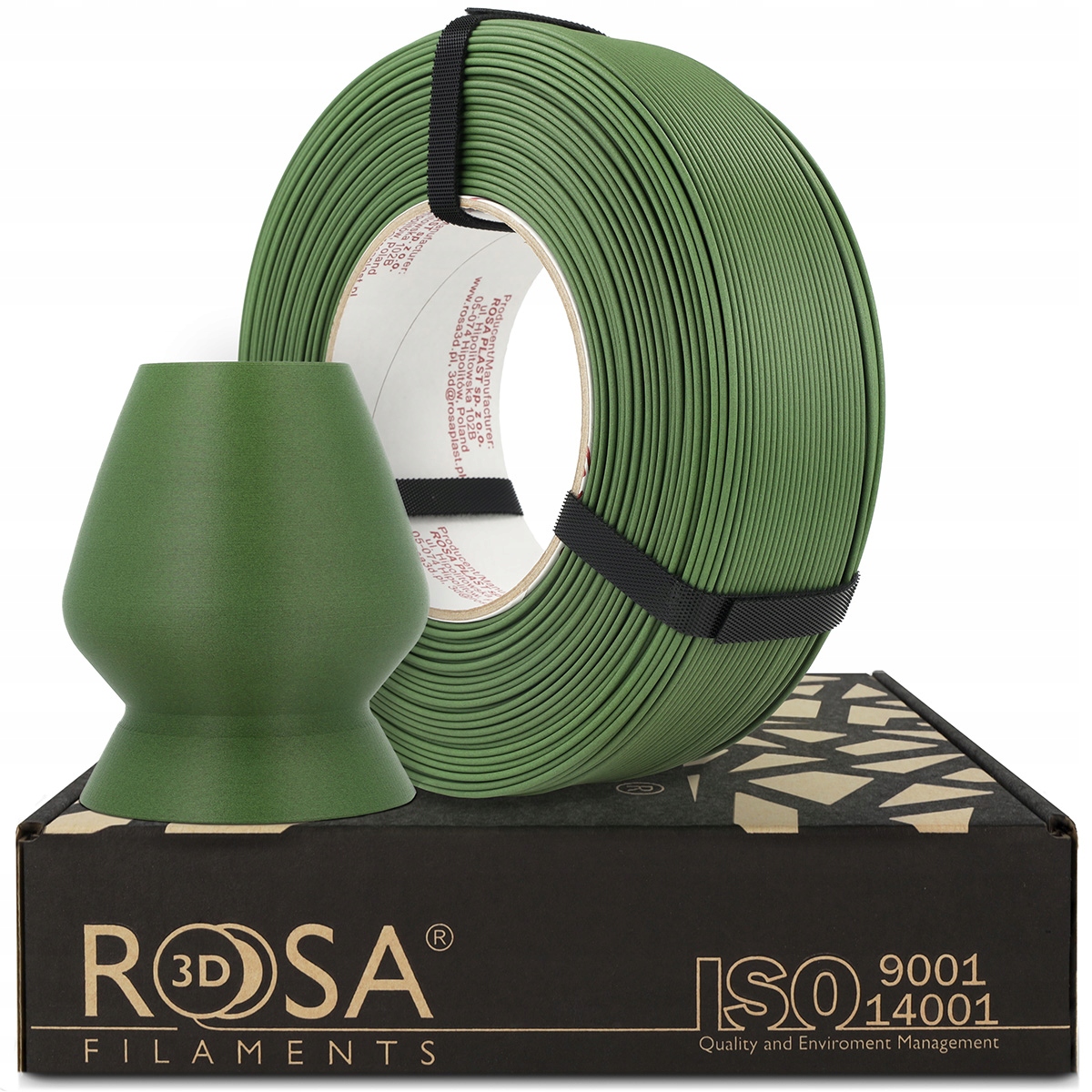 Filament 3D Rosa3D ReFill Pla-cf Matt Matcha Green 1,75mm 1kg