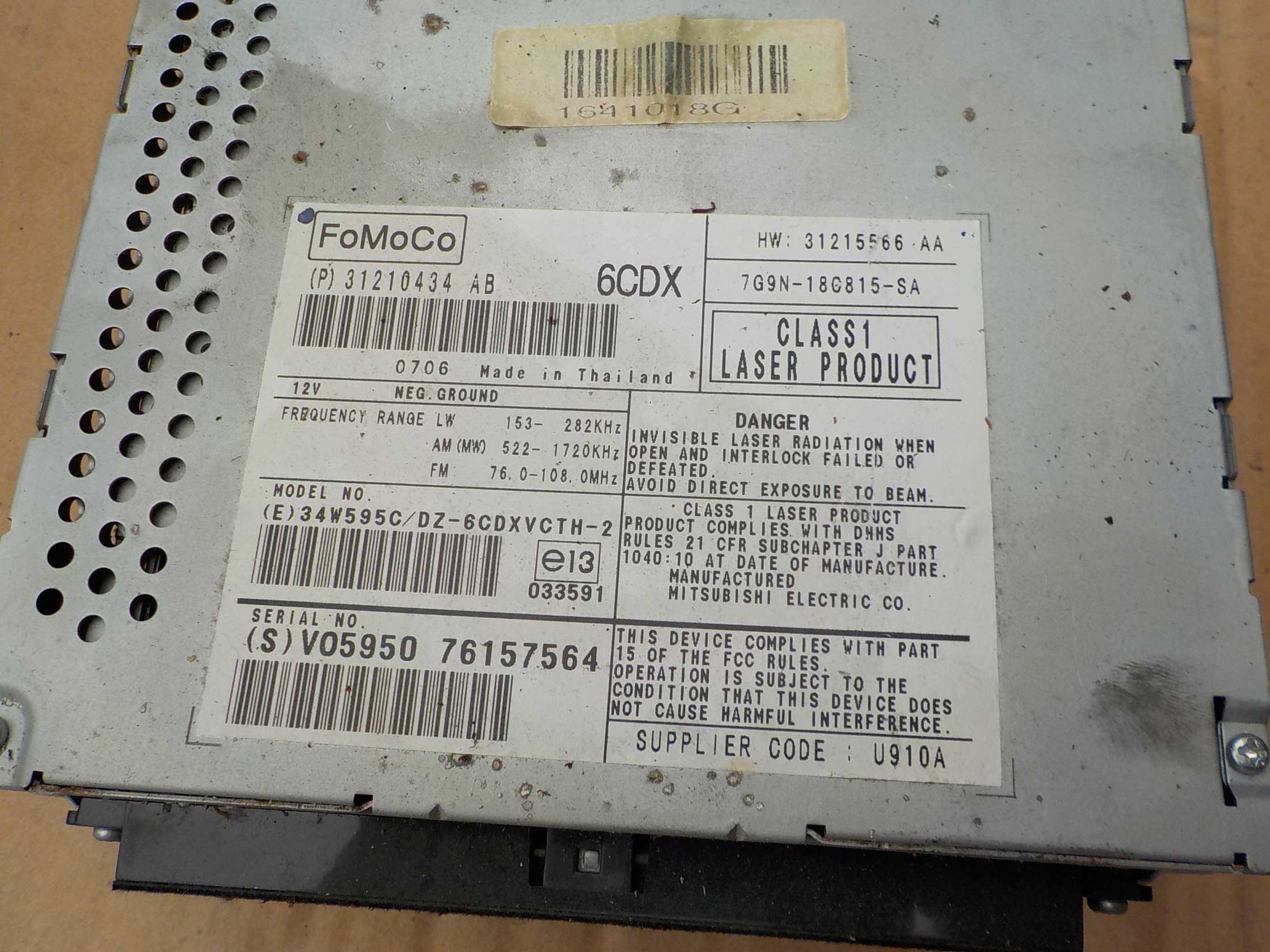 radio volvo v70 III 31210434AB