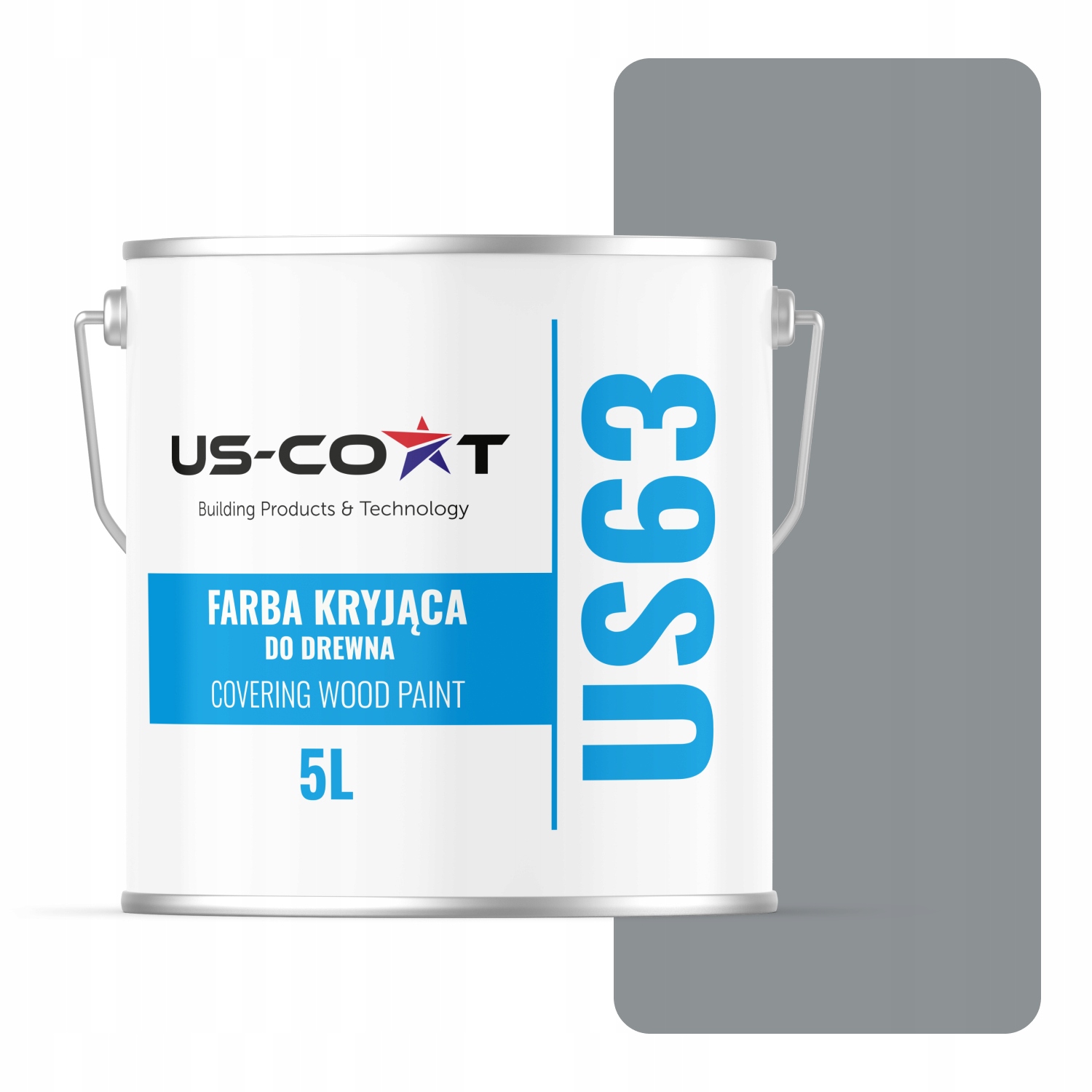 Barva Na Dřevo Kryjící Dveře Renovace Barva Šedá RAL7045 Lesk 5L