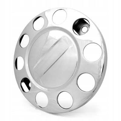 Poklice Kola 22,5" Scania, Daf, bez Otvoru – přední část, 10 otvorů, Chrom 1322707