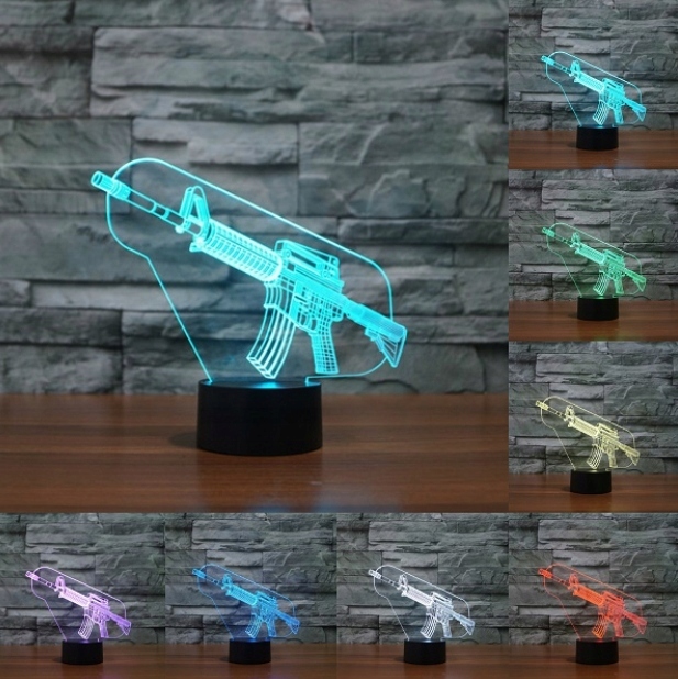 Lampka na biurko Counter Strike CS 16 LED PLEXIDO Zasilanie bateryjne sieciowe