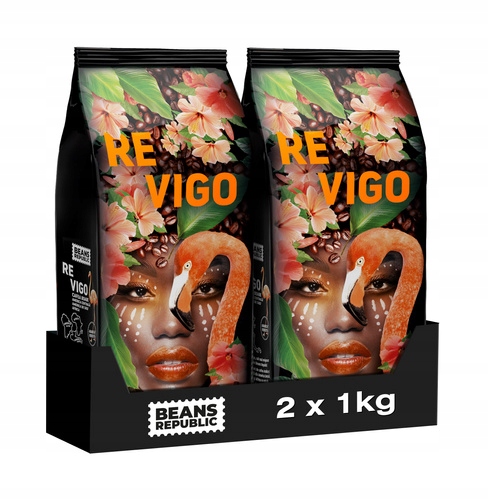 Levně Sada Káva zrnková Beans Republic Revigo Arabica Robusta 2x1 kg