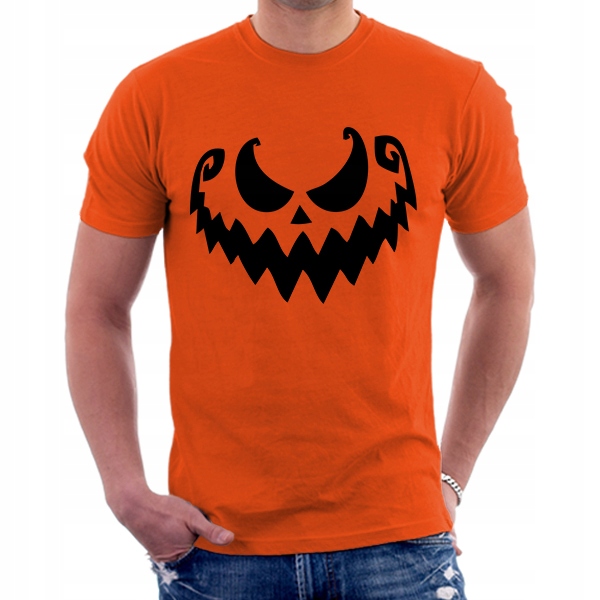 

Halloween Koszulka Męska T-shirt Party Dynia / S